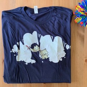 NWOT Navy Tee: Jon Snow & Ghost Glow in the Dark